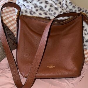 Coach Tan Leather Crossbody Bag